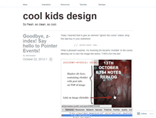 Tablet Screenshot of coolkidsdesign.com